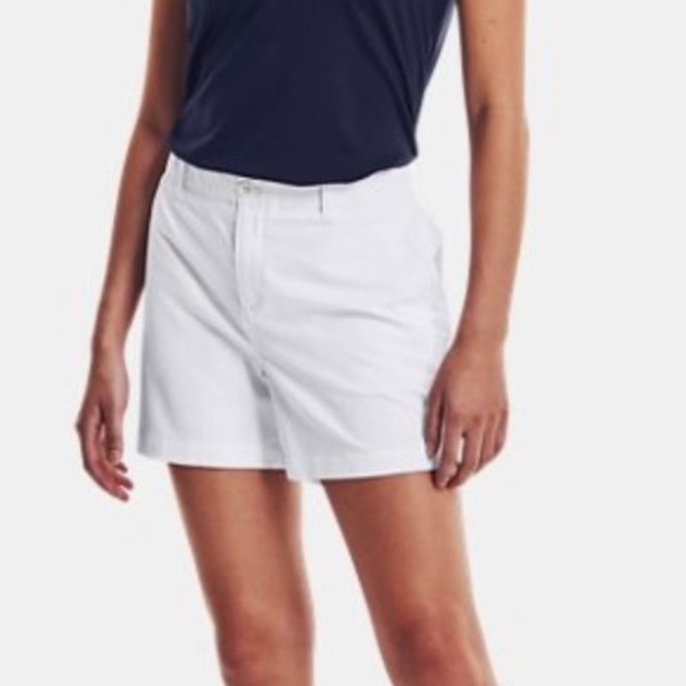 Under Armour UA Links Golf Shorts White Size 16